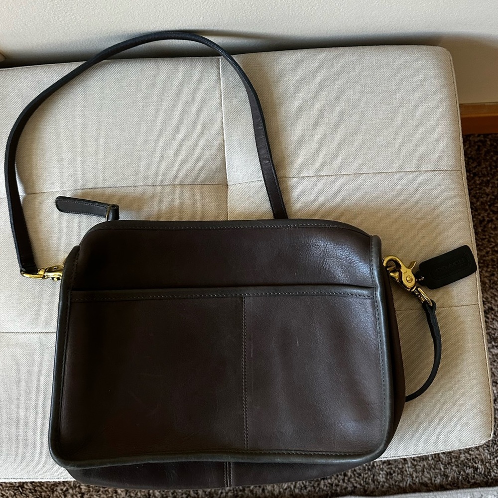 Brown Leather Vintage Coach Bag